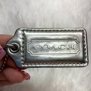 COACH Metallic Silver Replacement Hang Tag Bag